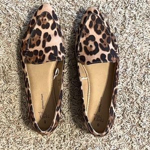 Leopard flats worn 1 time